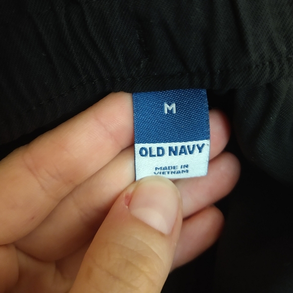 🌹Old Navy Black Shorts with Drawstring Paper bag waist Size Medium - Picture 5 of 6